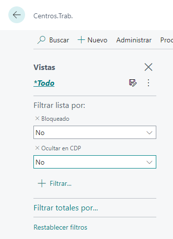Work Centers