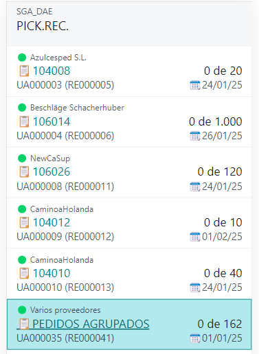 Pending Purchase Orders