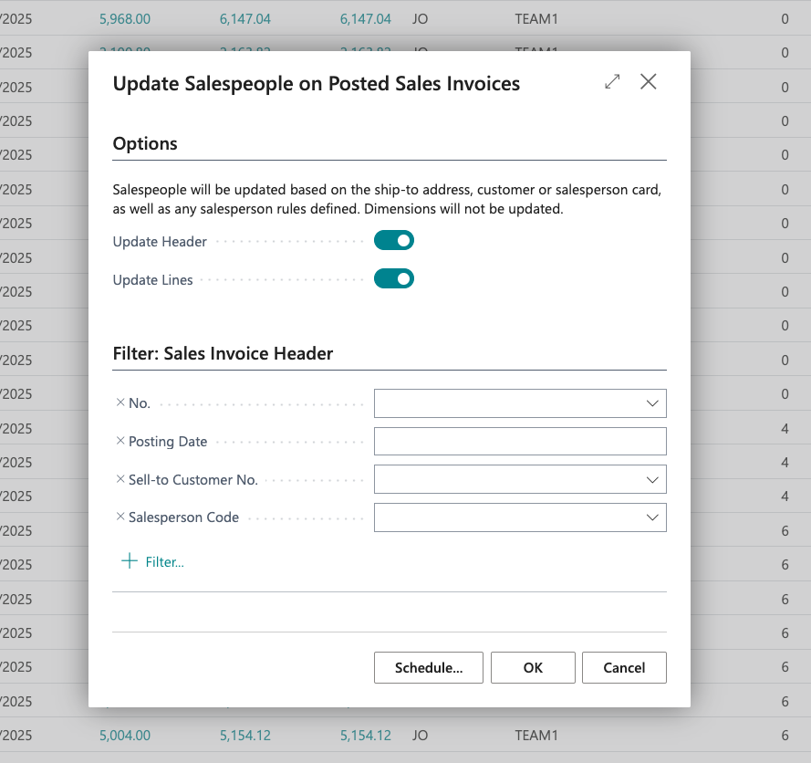 Update Salespeople