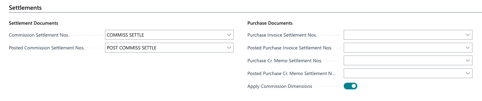Settlements Tab