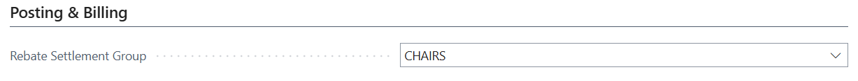 Posting and Billing section