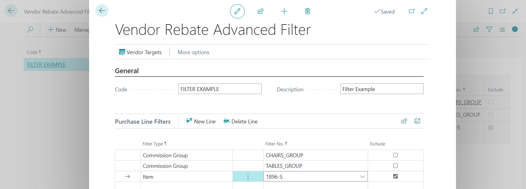 Advanced Filters Example