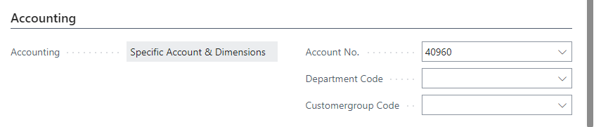 SDC template accounting