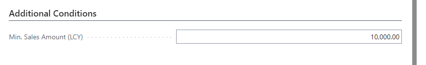 SDC template additional conditions