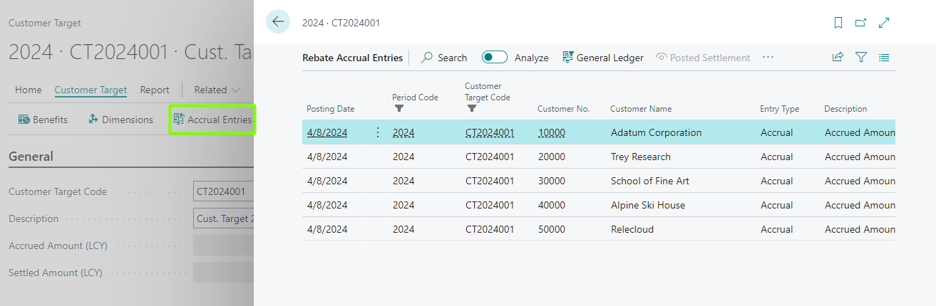 Accrual entries