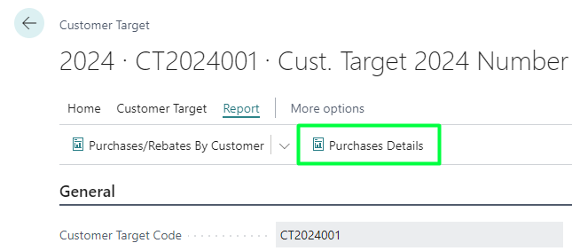 Report purchases details