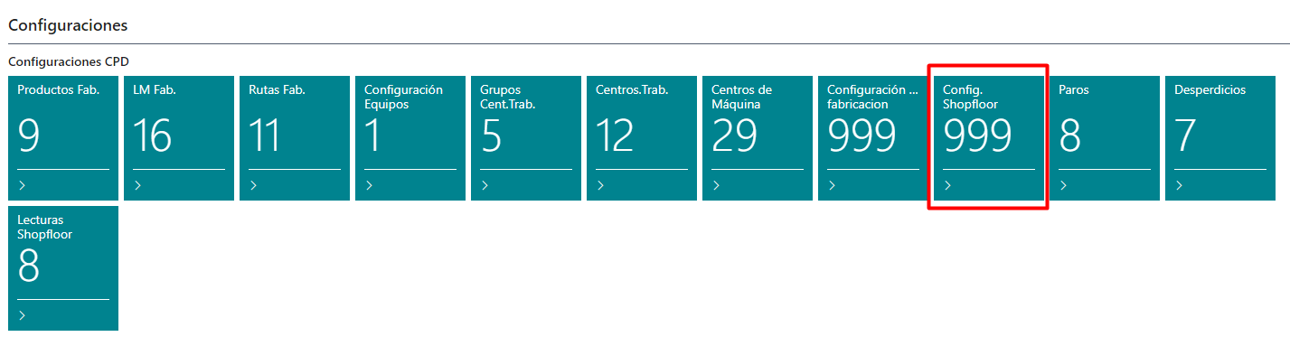 Shopfloor Configuration