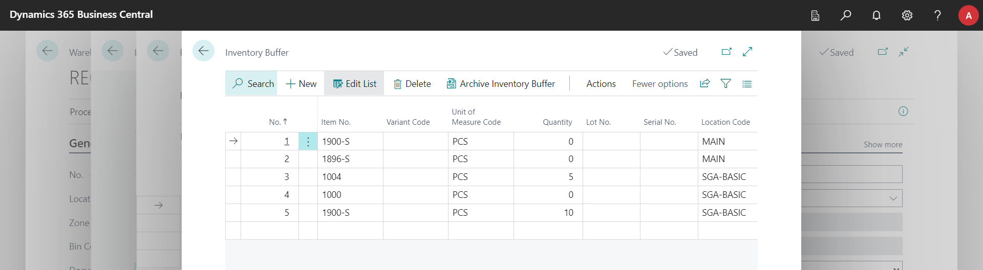 Inventory Buffer