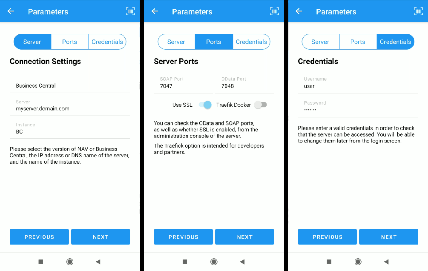 On-premise Parameters