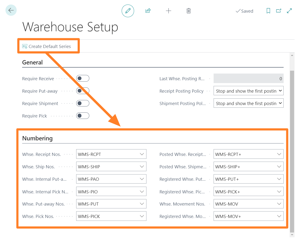 Document Series Configuration