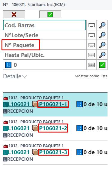 Compatibilidad con paquete estándar