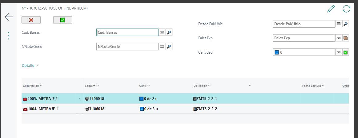 Compatibilidad con modo Tablet – campos superiores