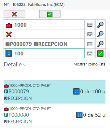 Lectura picking recepción 2