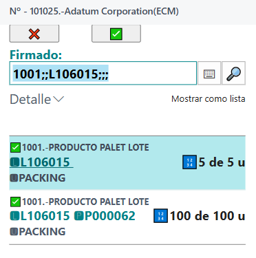 Ejemplo packing sin palet
