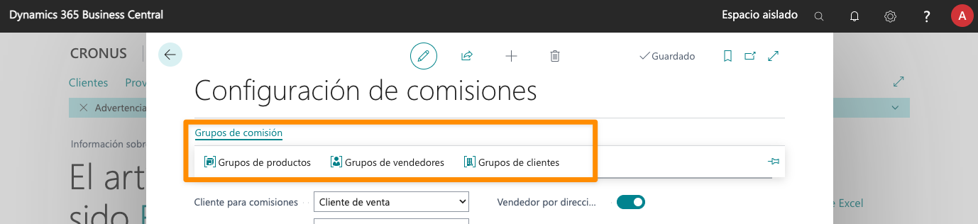 Configurar grupos