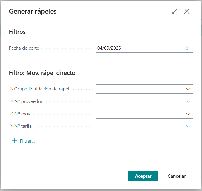 Generar rápeles