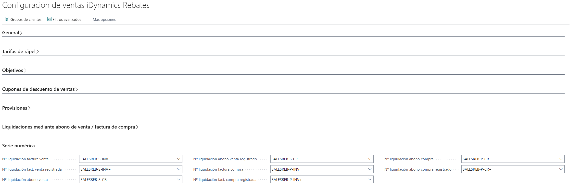 Configurar números de serie personalizados