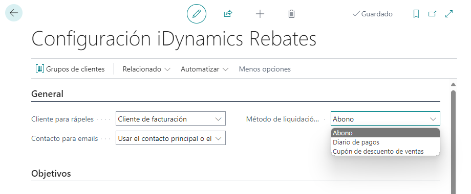 Configuración de método de pago