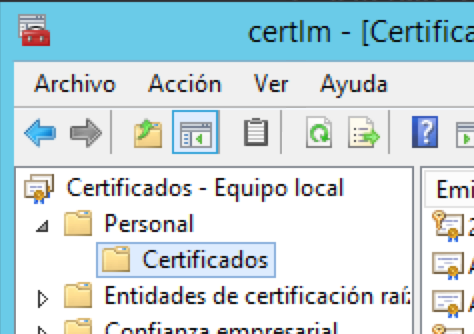 Certificados personales